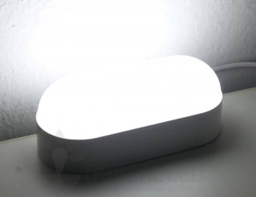 Arandela Externa LED Tartaruga 8W Branco Luz Branco Frio 6500K Luz Sollar