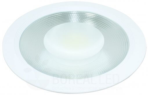 Spot COB Downlight 50W Redondo Luz Branco Frio 6000K Initial