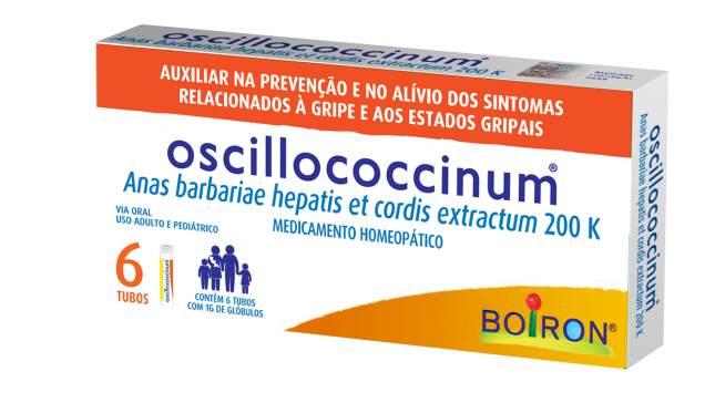 OSCILLOCOCCINUM BOIRON 6 DOSES  PARA GRIPES E ESTADOS GRIPAIS