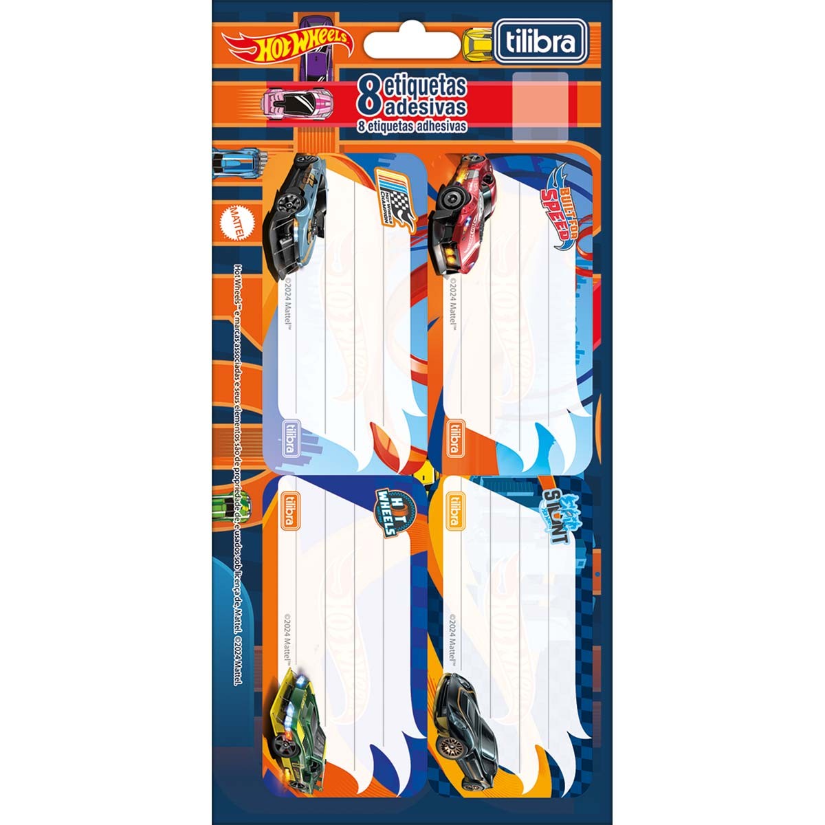 Etiqueta Escolar Adesiva Hot Wheels