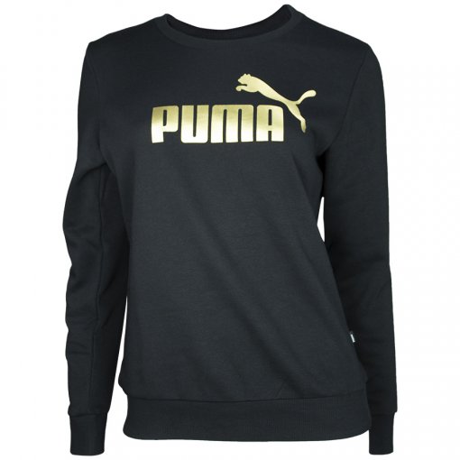 Blusão Moletom Puma Ess+ Metallic Logo Crew Feminino