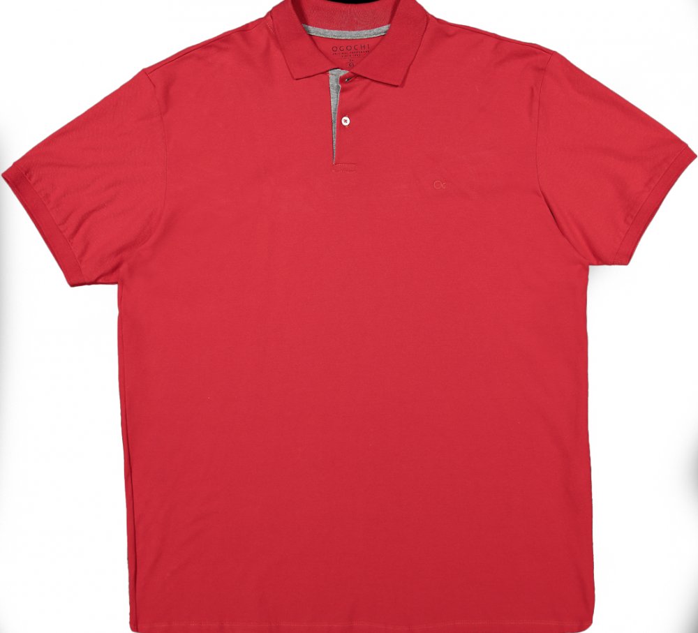 Camiseta Polo Básica Plus Size Ogochi 007000009 Masculino