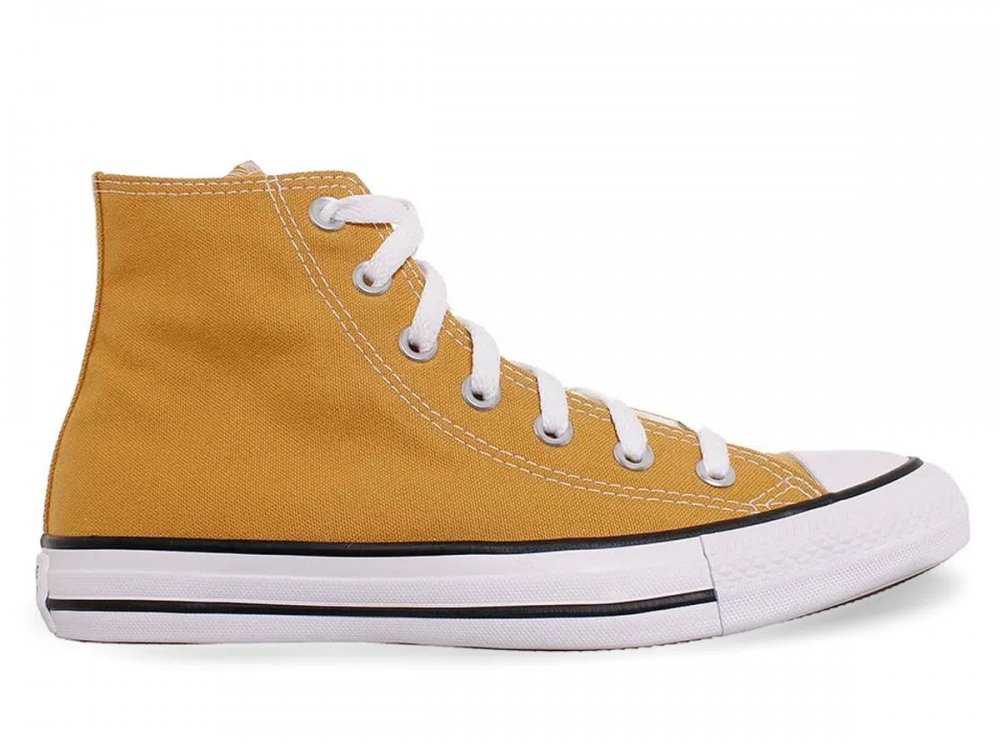 Alto Mostarda All Star Converse Amarelo Cano Alto Converse