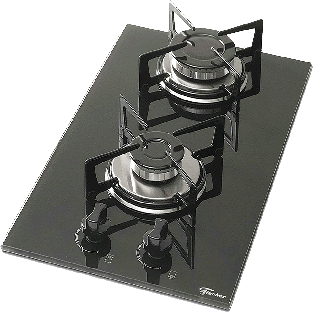 Fogao Gas Cooktop 2 Queimadores Chsimp Preto