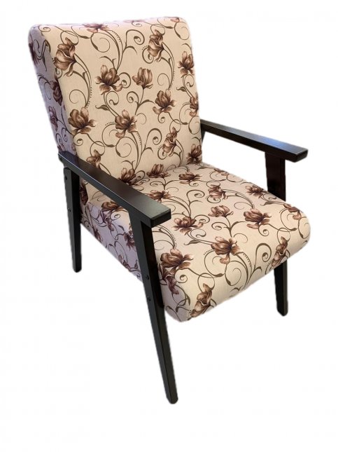Poltrona de Aproximação Móveis Prata Milena em MDF Várias Estampas