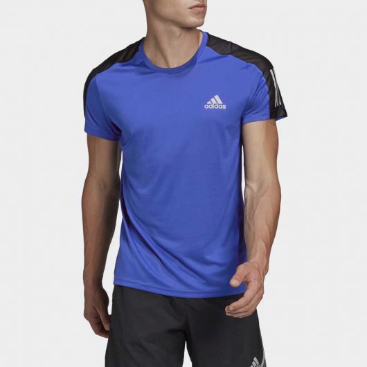camiseta adidas logo azul