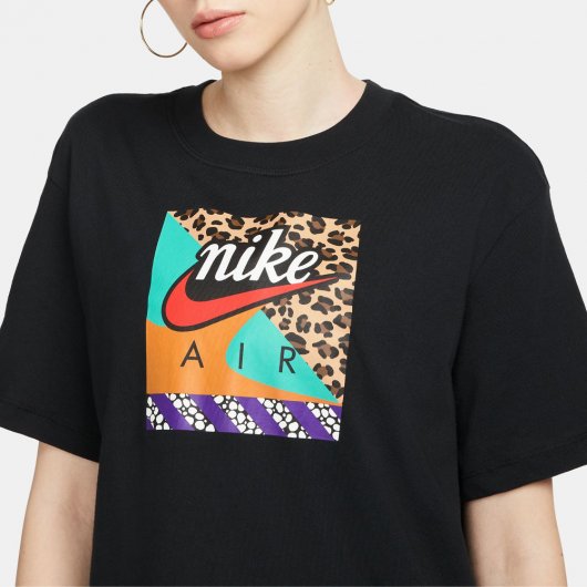 Women T-Shirt Nike W NSW BF Air Loom Tee blue / turquoise (DN5882-100) â Queens ð