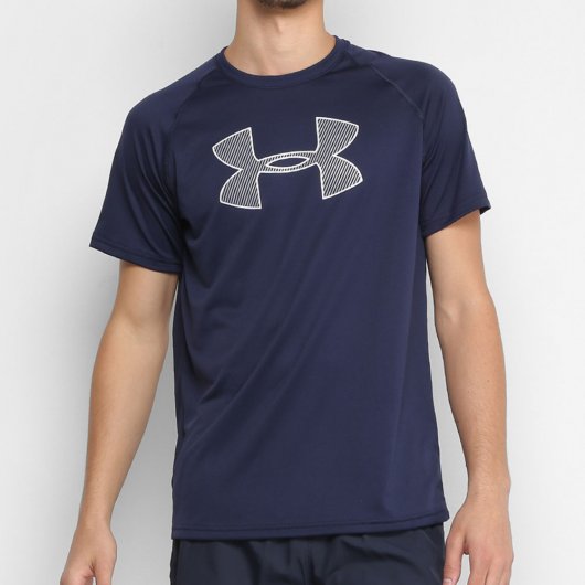 camiseta under armour big logo masculina