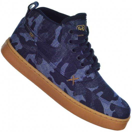 tenis camuflado azul
