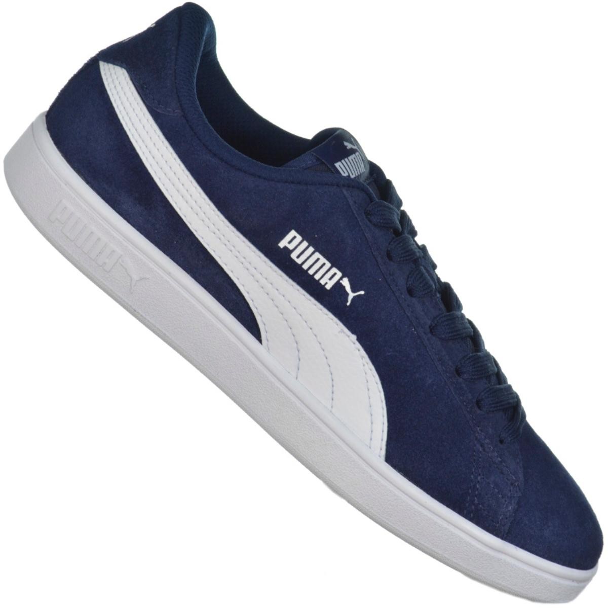 puma smash cinza