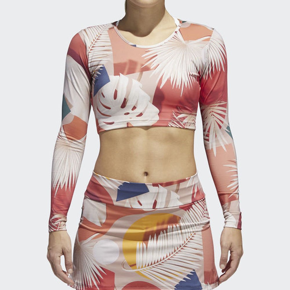 camiseta adidas feminina colorida