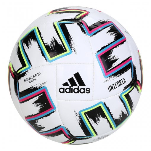 Bola Campo Adidas Uniforia Euro2020 Branco/Azul/Verde/Pink