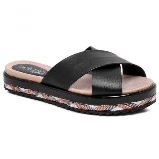 Chinelo Flatform Beira Rio 8354601 Preto