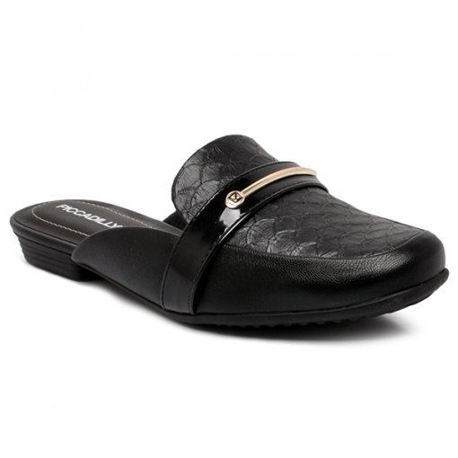 mule rasteira preto