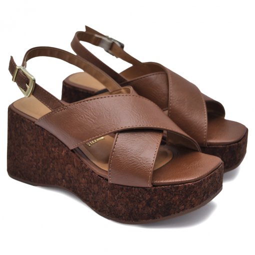 Sandália Anabela Feminina Vizzano