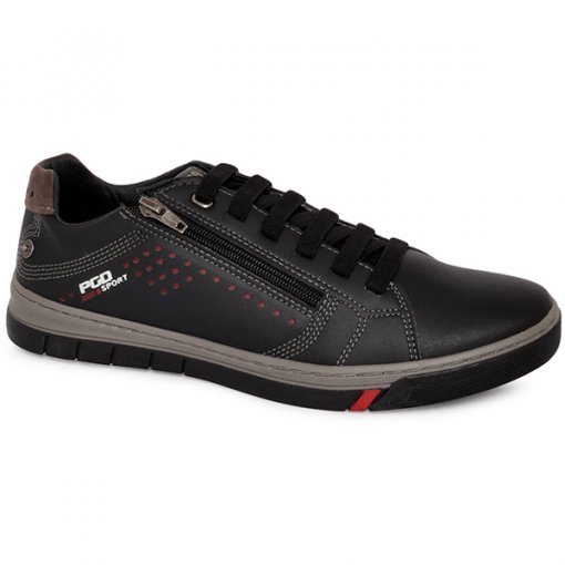 Sapatênis Casual Pegada Masculino 170603-04 Preto