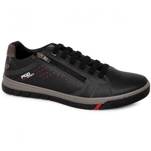 Sapatnis Casual Pegada Masculino 170603-04 Preto