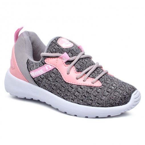 Tnis Infantil Novop 205T217 Cinza/Rosa