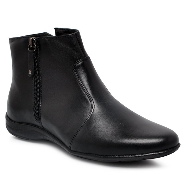 bota via paula de couro