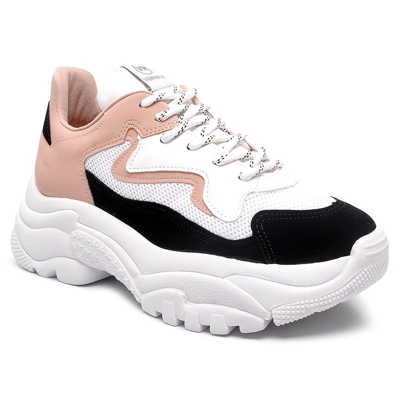 tenis branco com rose