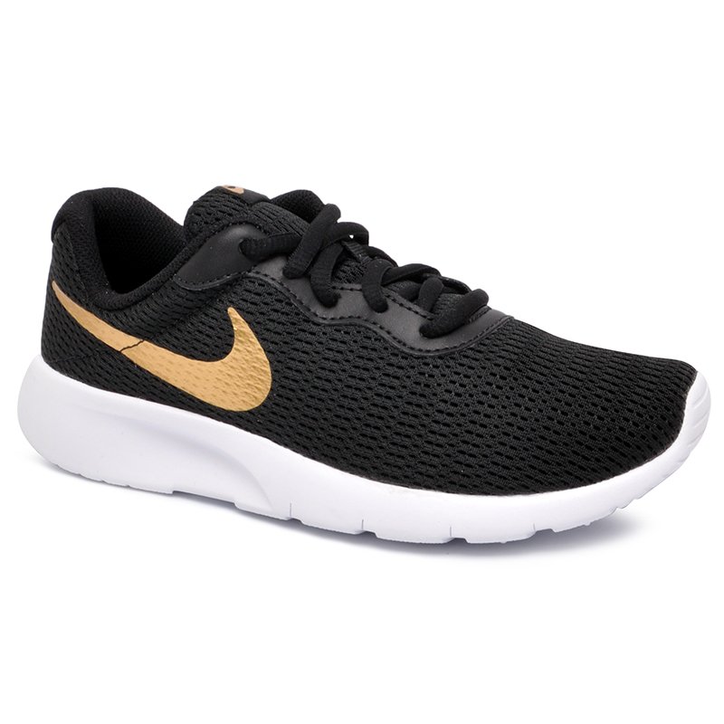nike infantil preto e dourado