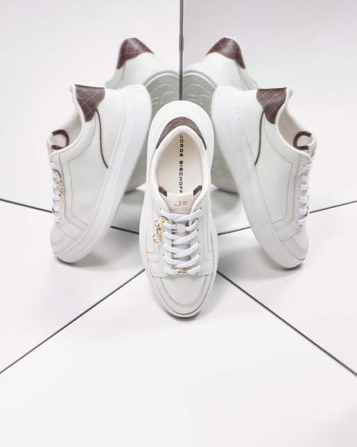 Tenis Jorge Bischoff Off White Tênis Jorge Bischoff Em Couro Liso