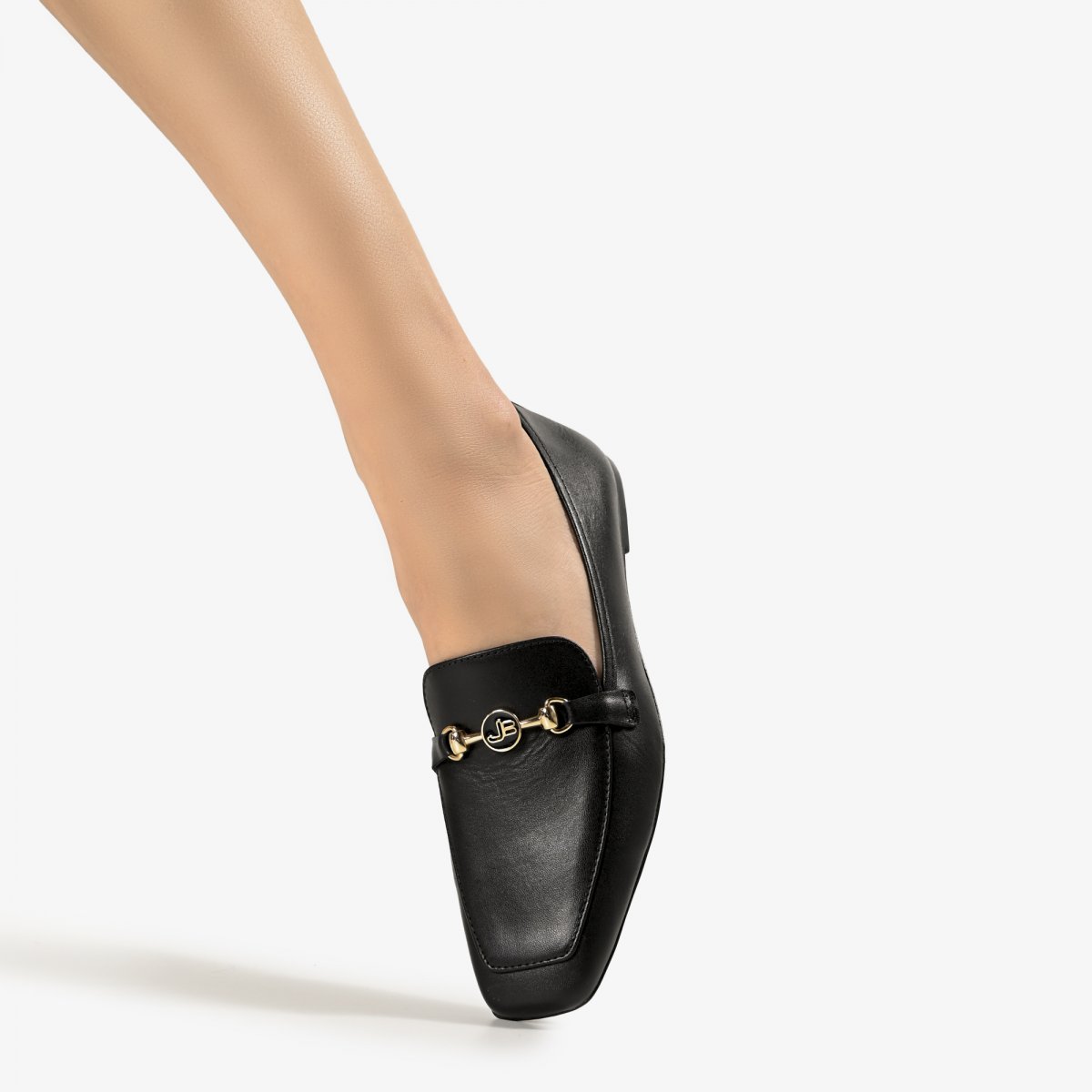 Loafer Jorge Bischoff Preto Couro Feminino