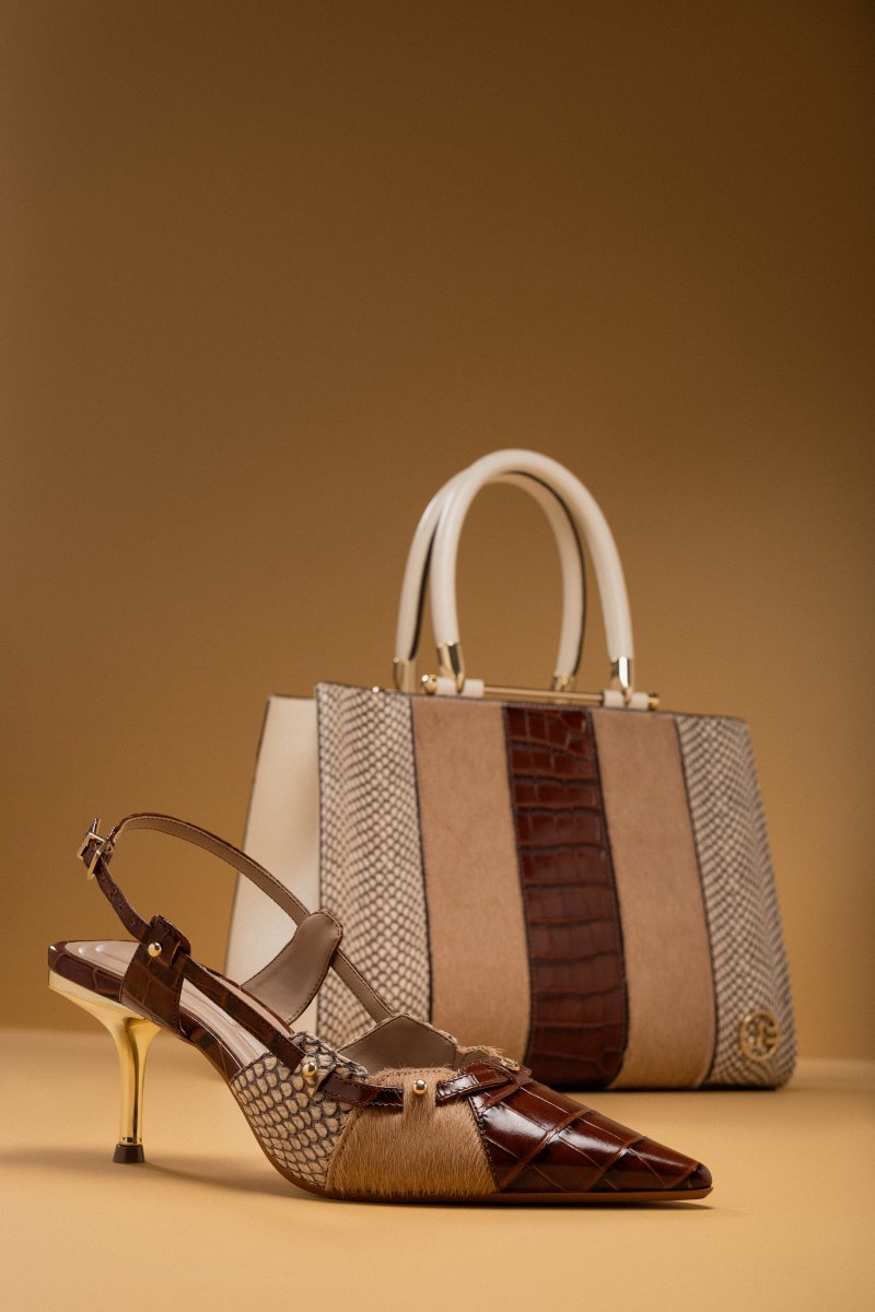 Sling Back Jorge Bischoff J17834008001 Animal Print / Carame