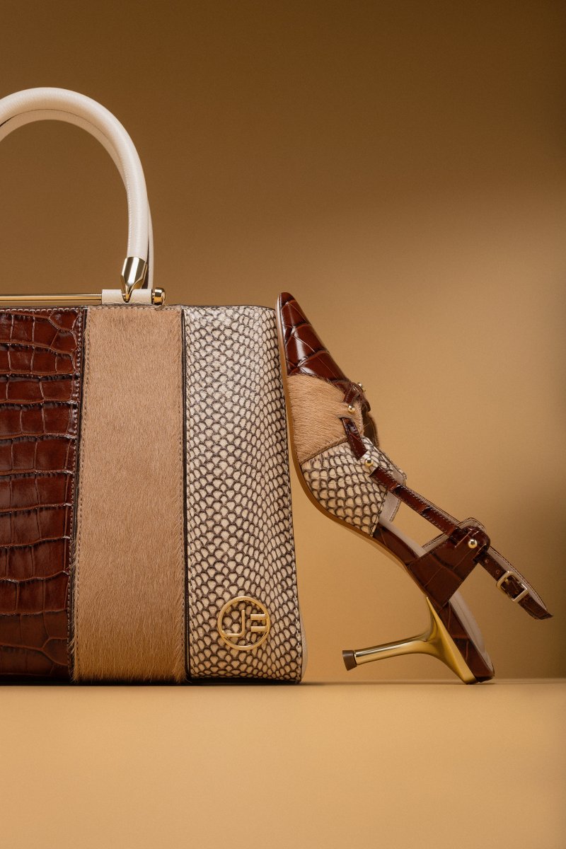 Sling Back Jorge Bischoff J17834008001 Animal Print / Carame