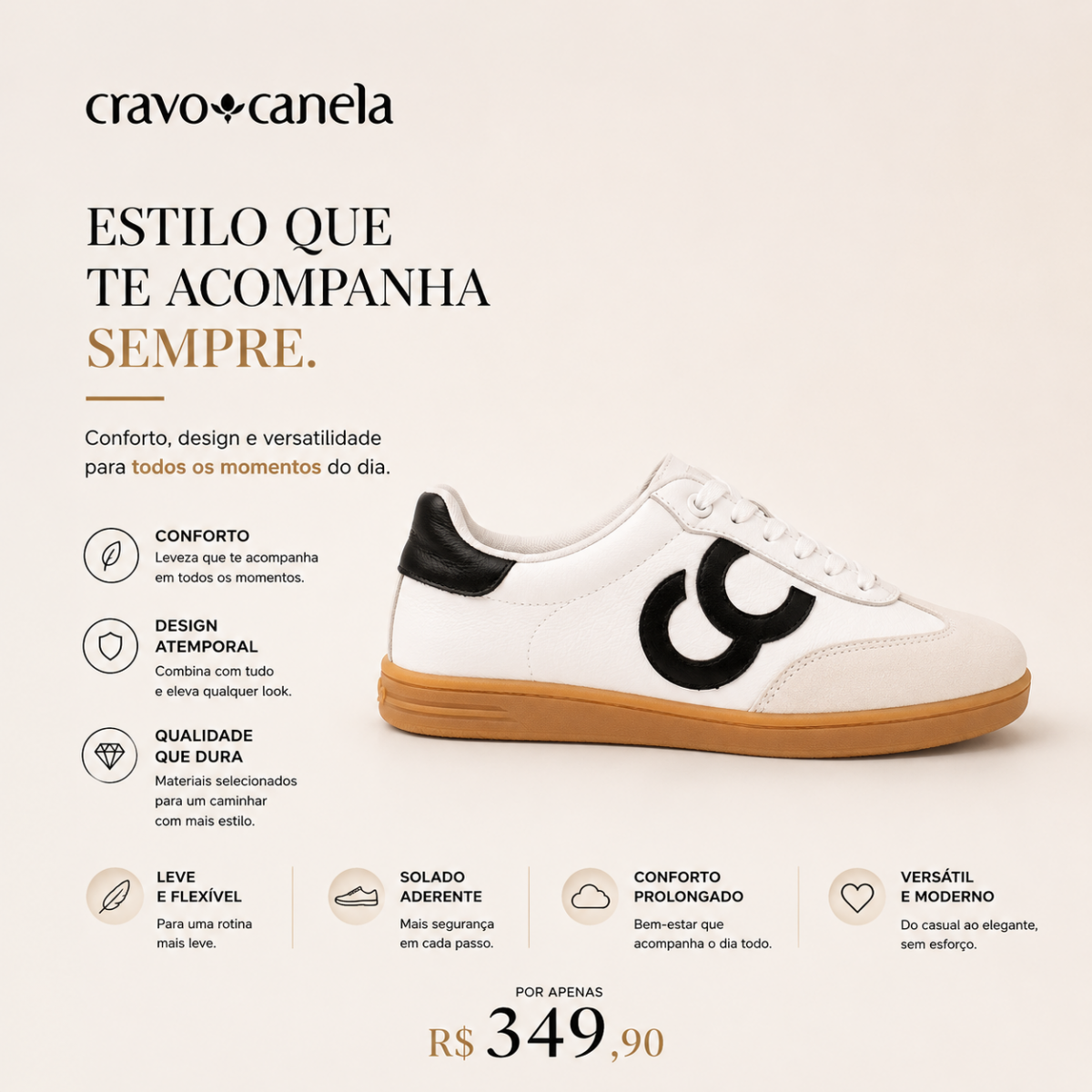 Tênis Cravo e Canela 2130cc | Bagatini Calçados