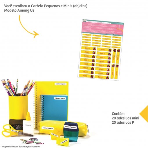 Etiquetas Escolares | Diverso| P e Mini