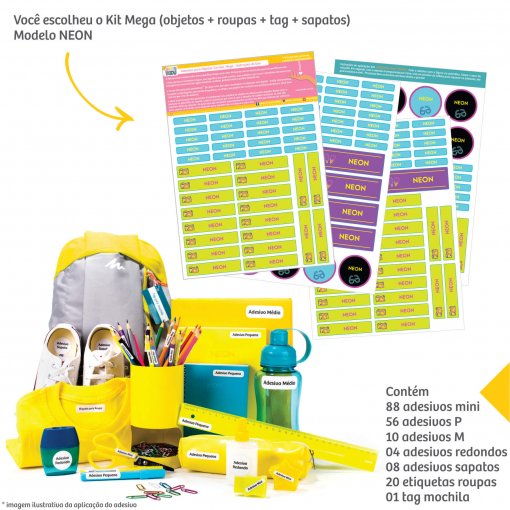 Etiquetas Escolares | Teens | Kit Mega