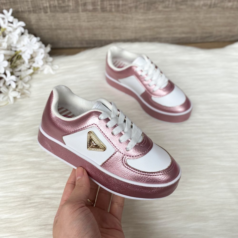 Tênis Casual Tenis Infantil Molekinha Rosa Tênis Molekinha Flora