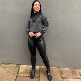 Calça Preta CalÃ§a Legging De Inverno Calça Legging Montaria