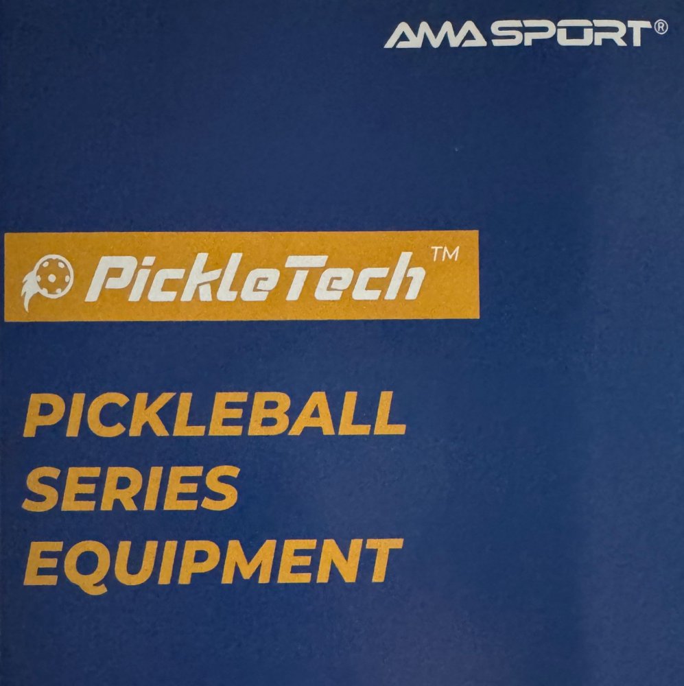 Rede de Pickleball Pickletech By AMA Sport Preta/Amarelo