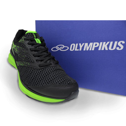 tenis olympikus masculino preto com verde