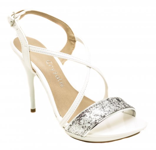 sandalia salto fino crysalis