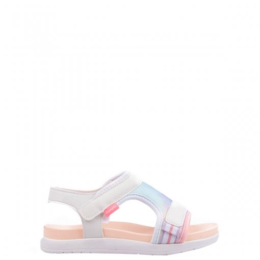 Sandália Infantil Pampili Fly Tie Dye 638.018 - Branco/Colorido | Bizz Store