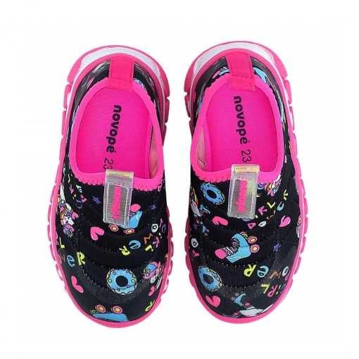 Tênis Infantil Menina Novopé 30001278 Led Fantasy Pipe