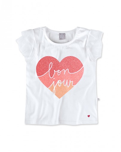 Blusa Infantil Feminina Hering Kids Manga Curta 5cehn0a10