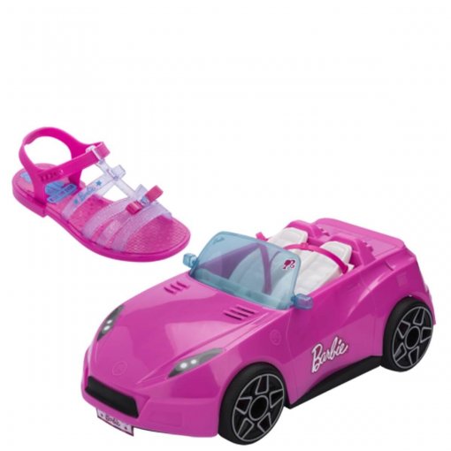 Sandlia Infantil Grendene Kids Barbie Pink Car 22166