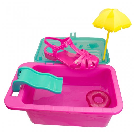 Sandlia Infantil Grendene Barbie Festa Na Piscina 21600 