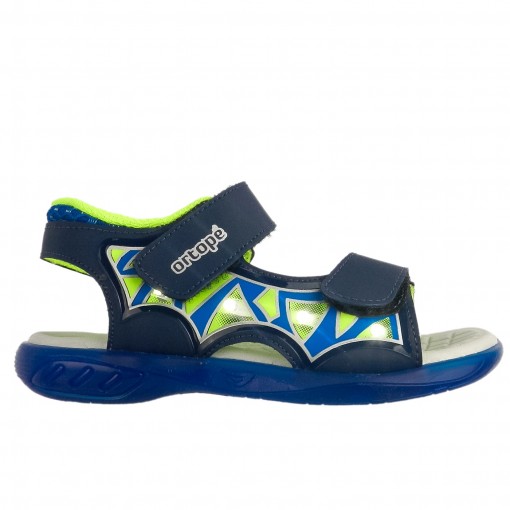 Bizz Store - Sandália Infantil Masculina Ortopé Papete Com Luzinha