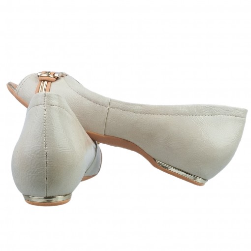 sapatilha peep toe comfortflex