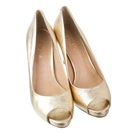 peep toe luz da lua meia pata