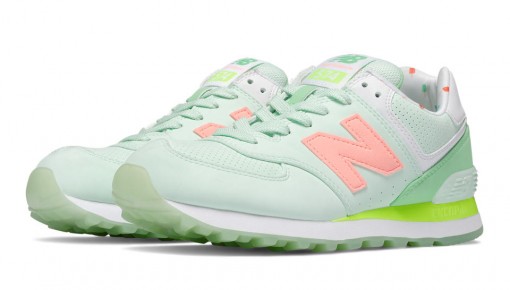 new balance verde e rosa