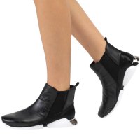 Luz da Lua Tênis Boot Diamond 81203 - Knit Preto