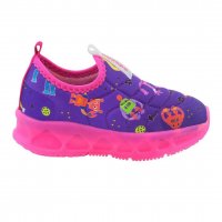 『Rawlin globe purple』 Tênis Infantil Menina Novopé 30001278 Led Fantasy Pipe