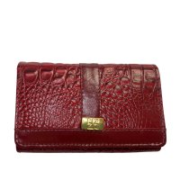 Imagem - Carteira Feminina Briolly 976 Croco Vermelho