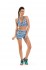 Shorts Feminino Rosa Tatuada Fitness Sublimado 454804 